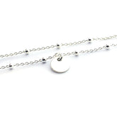 ELISA - customizable necklace with 8mm silver medal